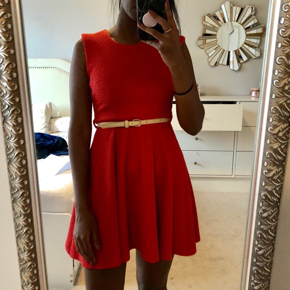 BRIGHT ORANGE / RED DRESS